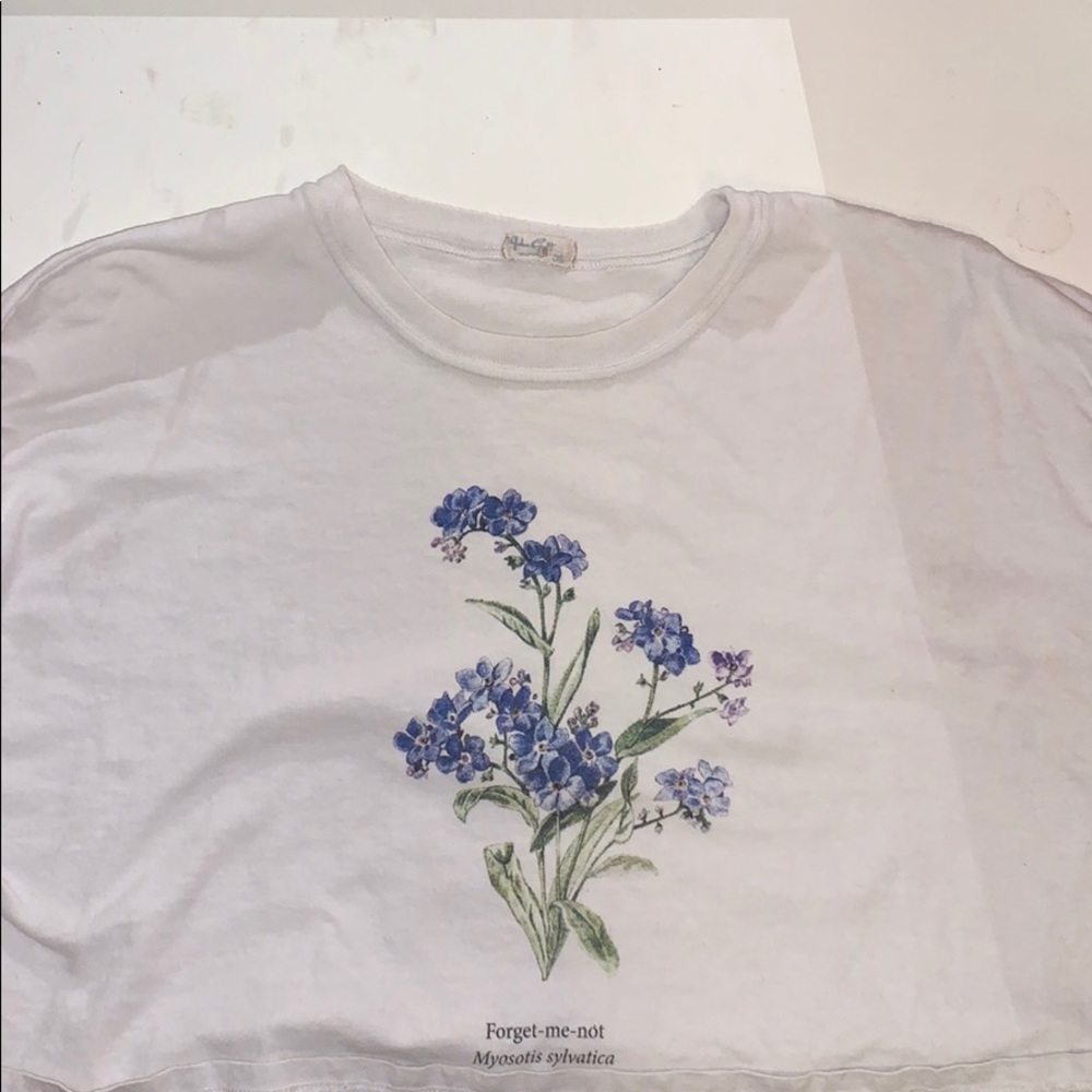 Brandy melville john galt cropped long sleeve tee